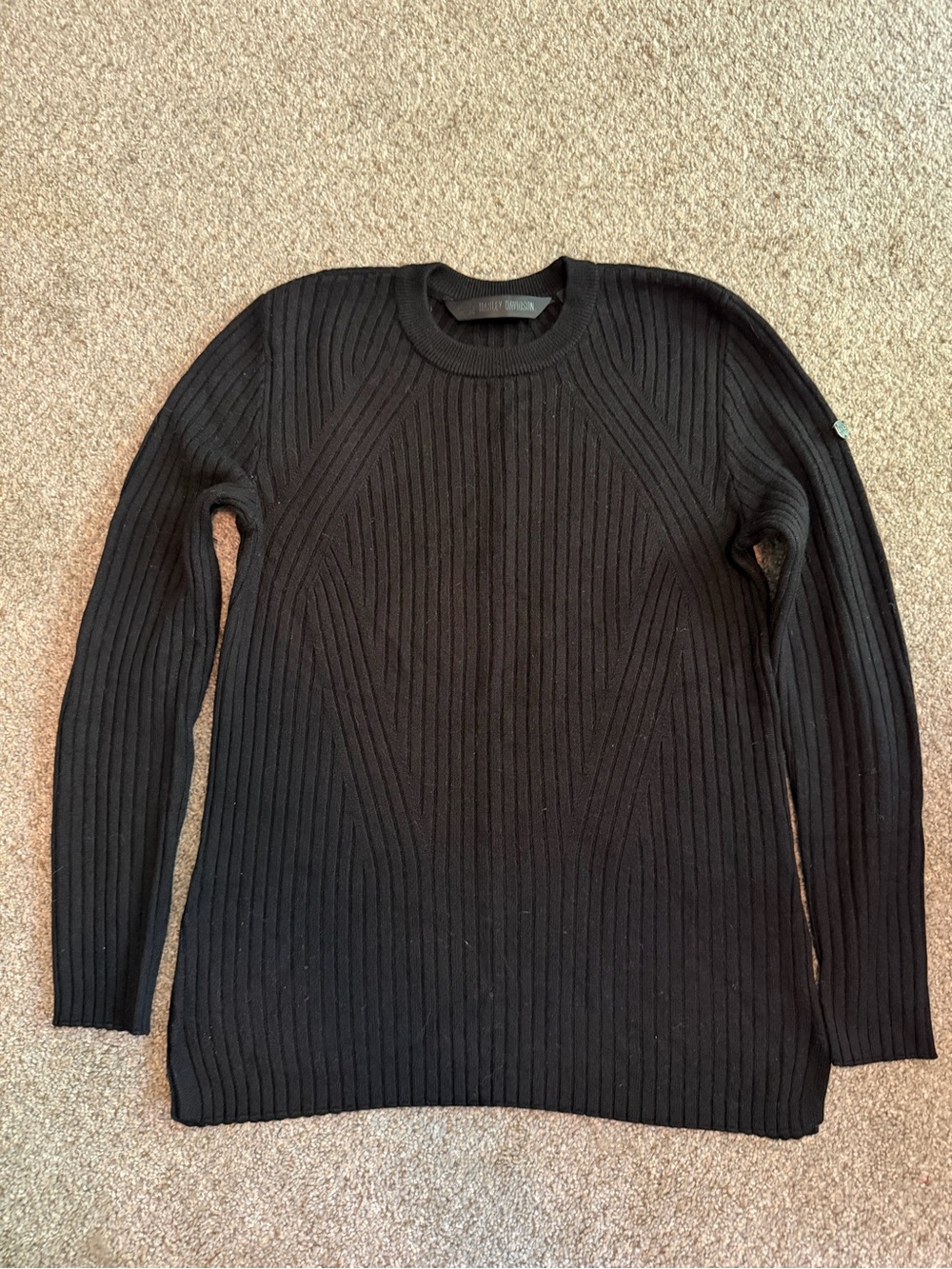 Harley Davidson Ribbed Crewneck Sweater